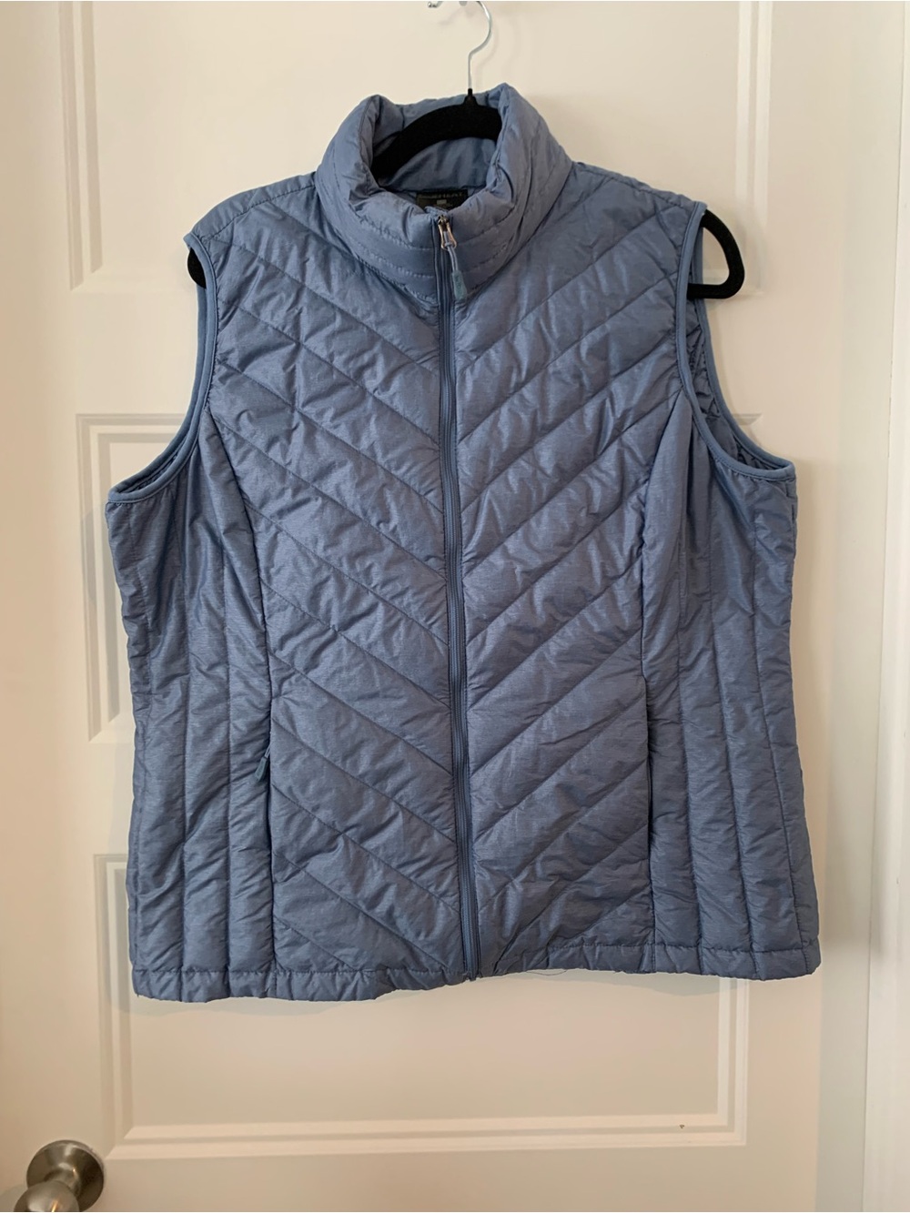 32 Degrees , women's Light grey Blue Quilted Puffer Vest - Women